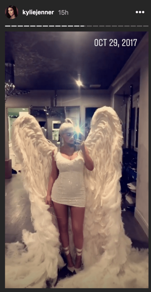Kylie Jenner Waited 365 Days to Show Off Her Angel Costume